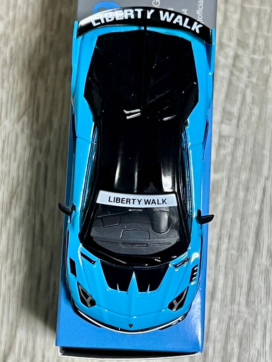 MINI GT ランボルギーニ　アヴェンタドール  EVO Baby Blue LB シルエットワークス　LBWK 