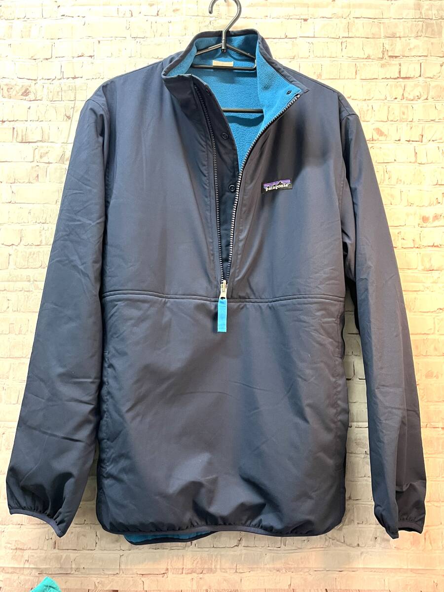 【美品】patagonia｜パタゴニア　フリース　トップス　メンズ　ネイビー　S　ハーフジップ