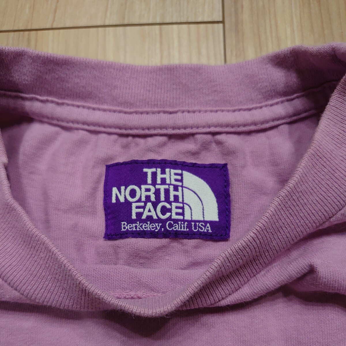 THE NORTH FACE PURPLELABELノースフェイスパープルレーベル NT3802N ポケットロングTシャツ メンズSサイズ ピンクの画像3