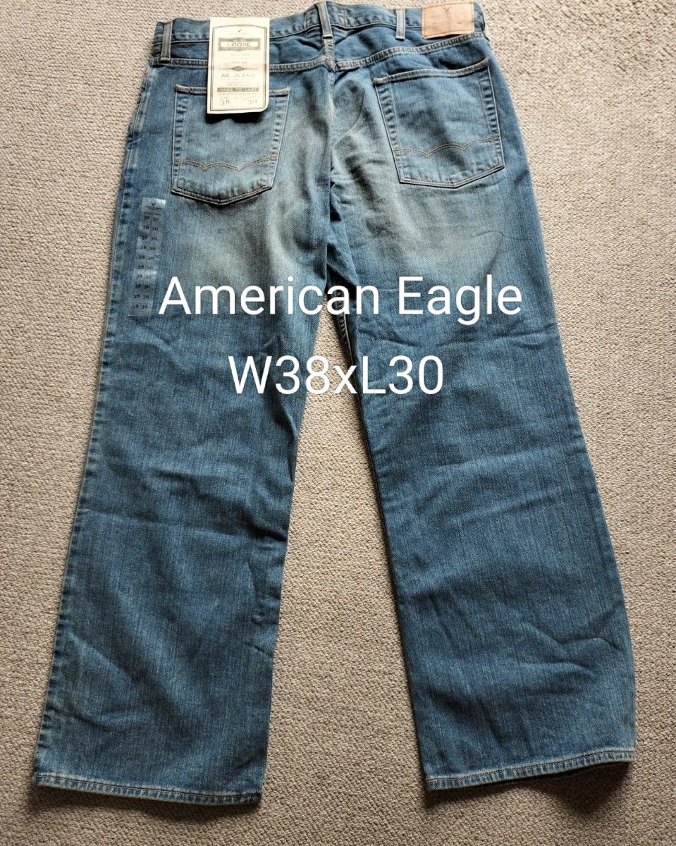 American Eagle Classic Wash  太めジーンズ　W38xL30