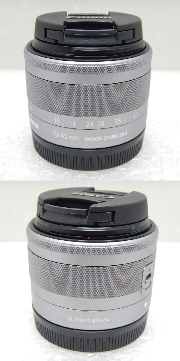 Canon EOS Kiss M2・ダブルズームキット ホワイト ミラーレス 一眼カメラ 中古 【難有】001_画像4