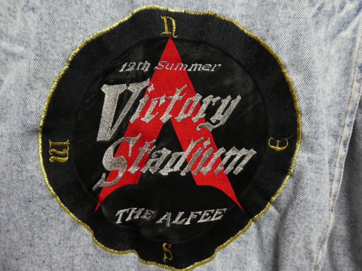 90s THE ALFEE アルフィー 1993 12th summer Victory STADIUM デニムジャケット ジージャン の画像3