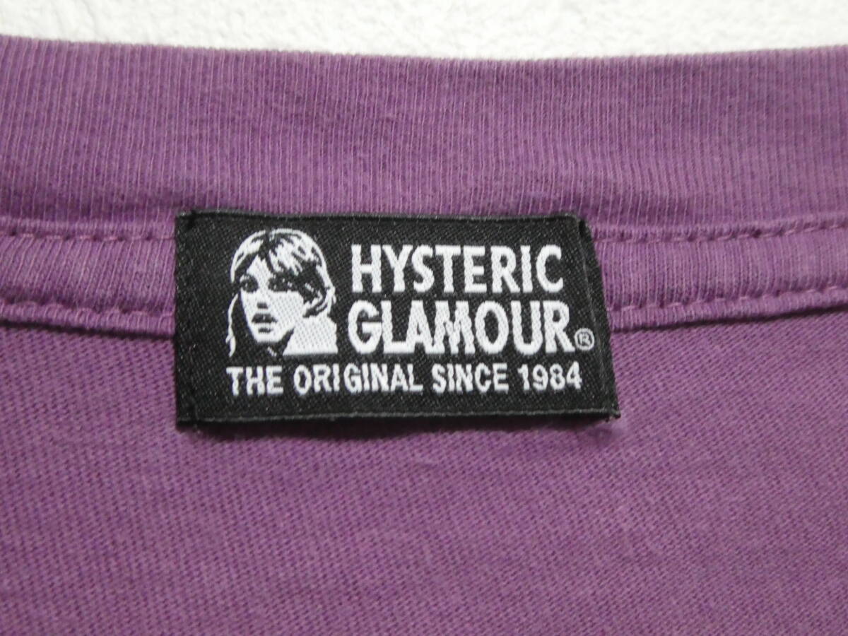 HYSTERIC GLAMOUR ヒステリックグラマー ビッグシルエット ロングTシャツ パープル HYSの画像2
