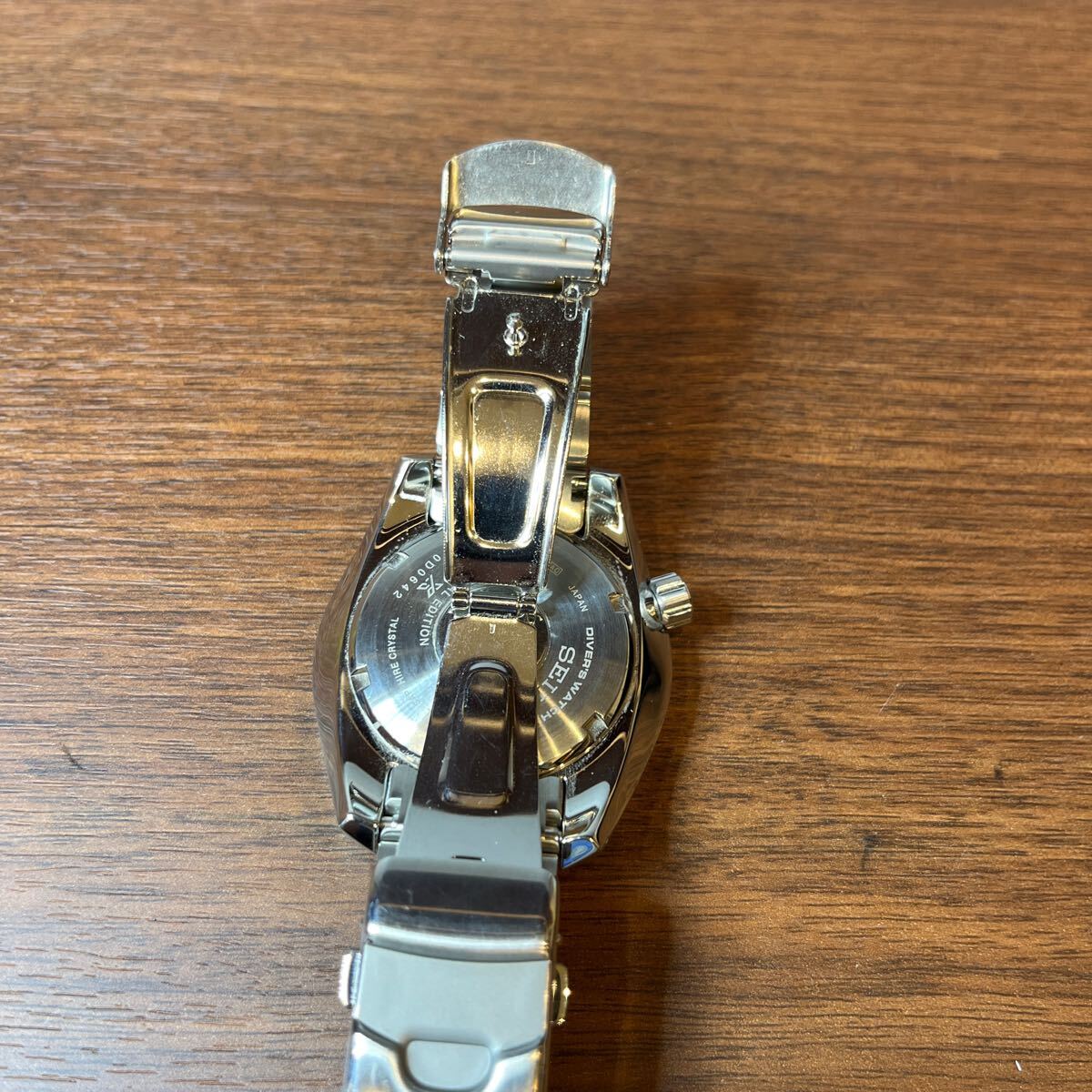 A4171/【中古品】SEIKO 自動巻き プロスペックス腕時計 セイコー 稼働品 稼働 6R35-00R0 ファッション 時計 黒文字盤の画像3