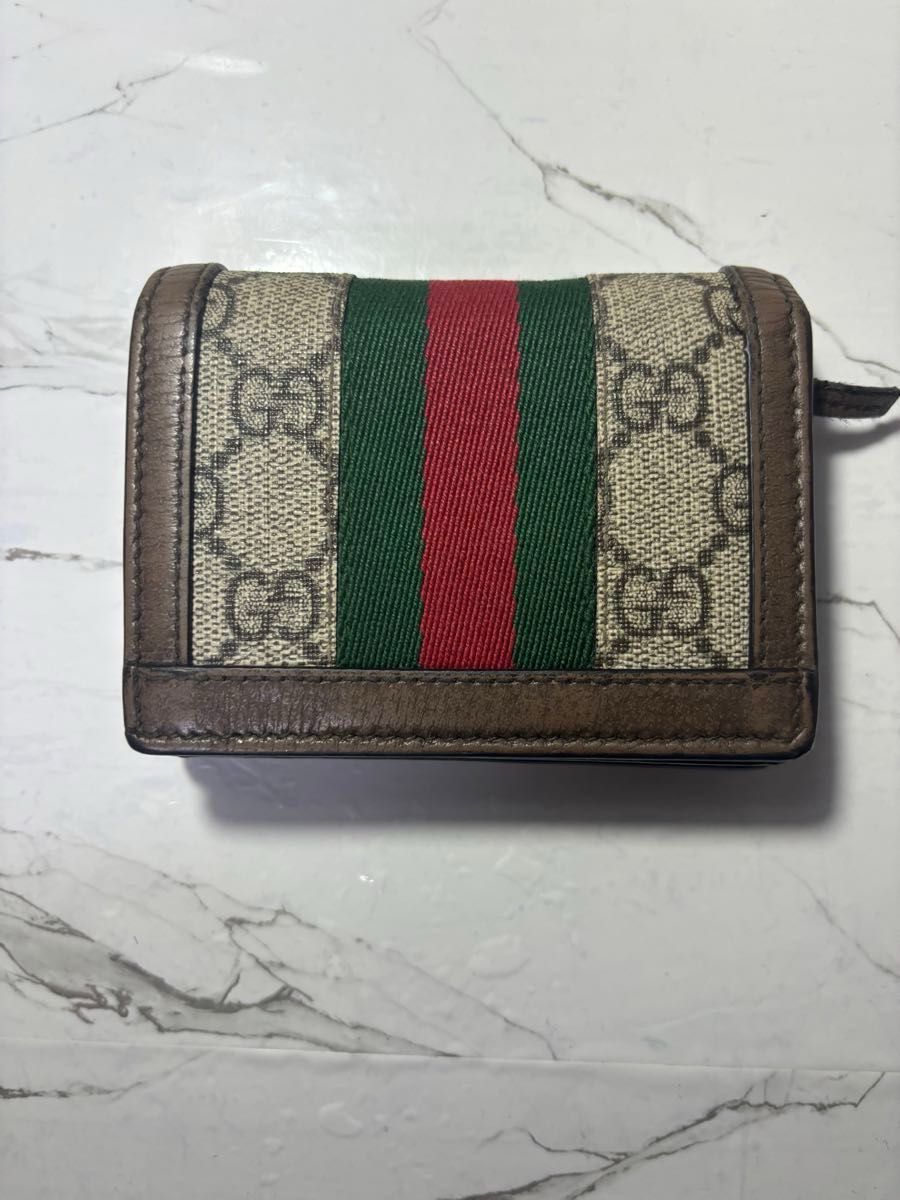 GUCCI グッチ シェリーライン 二つ折り財布