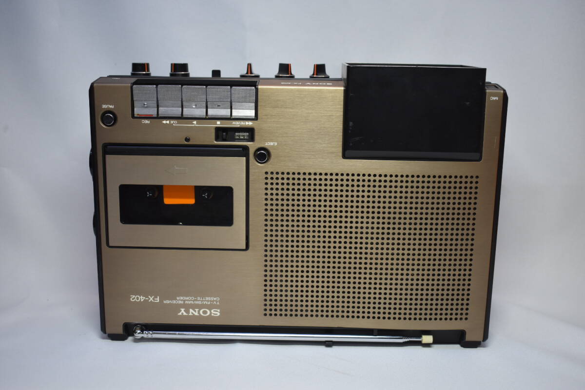 ソニー テレビ付きラジカセ FX-402 1977年製 ジャンク品 (a144)の画像3