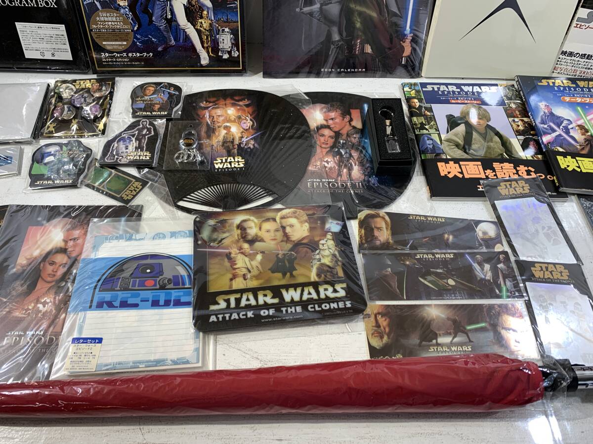 【中古/180】スターウォーズ パンフレット 写真集 傘 帽子 ステッカー 他 グッズ まとめ セットの画像5