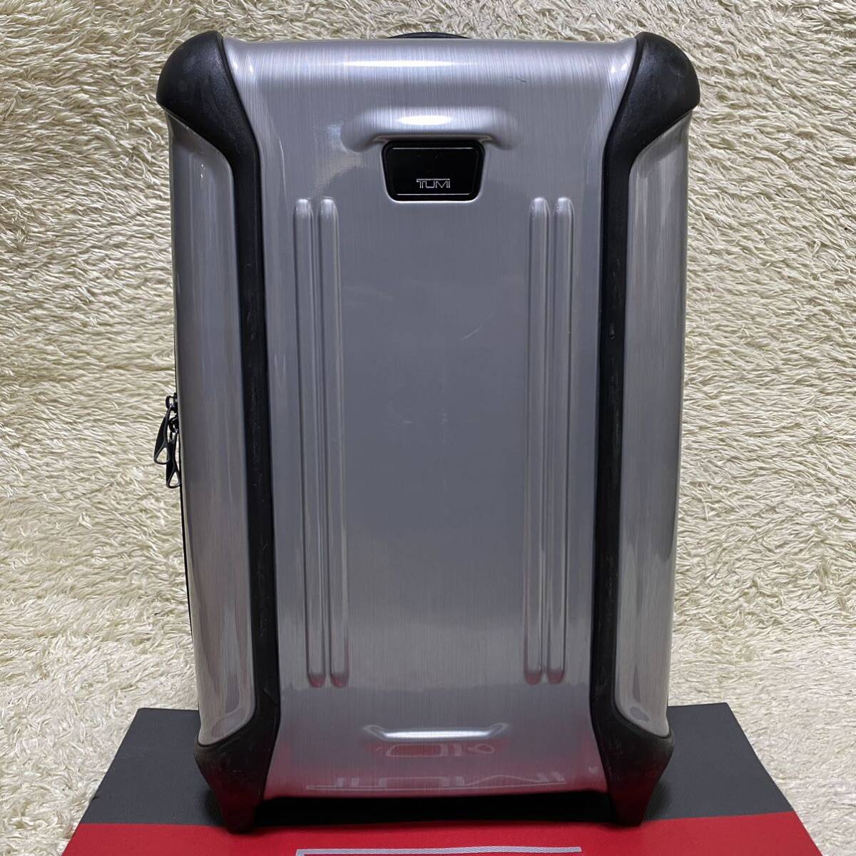 1円 極美品 TUMI トゥミ メンズ ビジネス キャリーケース VAPOR スーツケース ロック付き 旅行 トラベル 2輪 シルバー 機内持込 20インチ