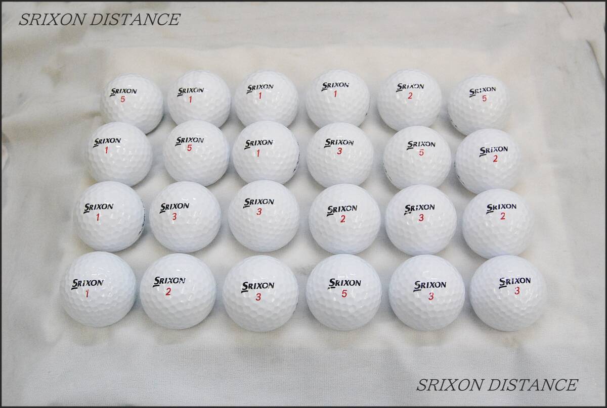 綺麗 SRIXON DISTANCE スリクソン ディスタンス ホワイト混合２４球の画像1