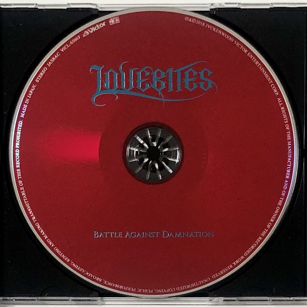 国内盤 CD ラヴバイツ / LOVEBITES Battle Against Damnation 帯付き 【The Crusade】【Break the Wall】【Under the Red Sky】 他の画像6