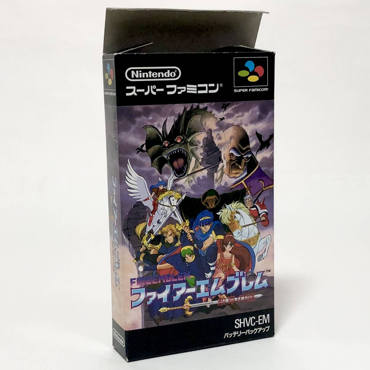 スーパーファミコン ファイアーエムブレム 紋章の謎 箱説付き カード付き Nintendo Super Famicom Fire Emblem Monshou no Nazo CIB Testedの画像2