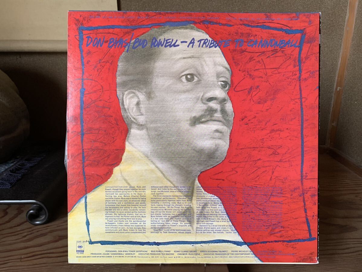 DON BYAS & BUD POWELL / A TRIBUTE TO CANNONBALL＊20AP-1802＊即決アリの画像2