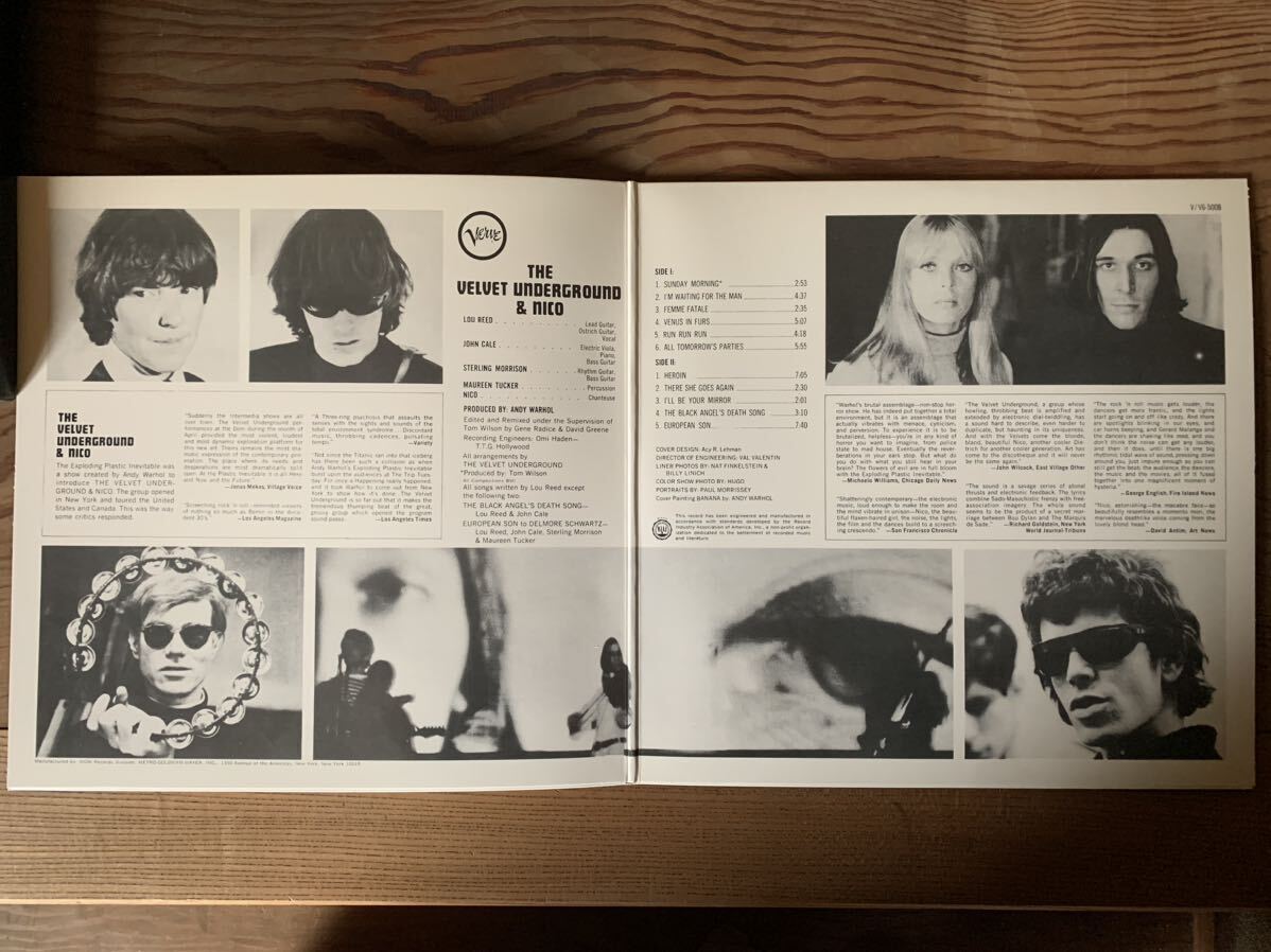 THE VELVET UNDERGROUND & NICO PRODUCED BY ANDY WARHOL＊V6-5008＊輸入盤＊即決アリの画像3