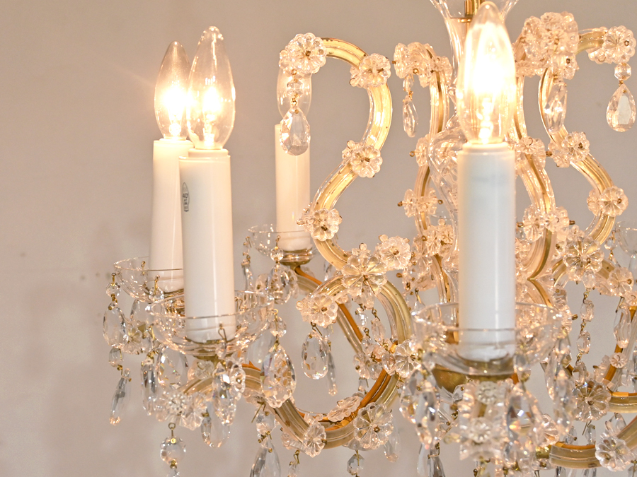 5 point exhibition ya Magi wa service Czech Preciosa *Maria Theresa~bohe mia crystal glass chandelier 8 light 151.8 ten thousand / baccarat Swarovski 