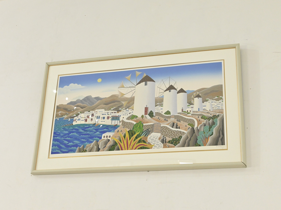  America Thomas McKnight *mikonos. manner car ~ silk screen 81/200 with autograph genuine work guarantee frame goods Thomas Mac Night /mikonos