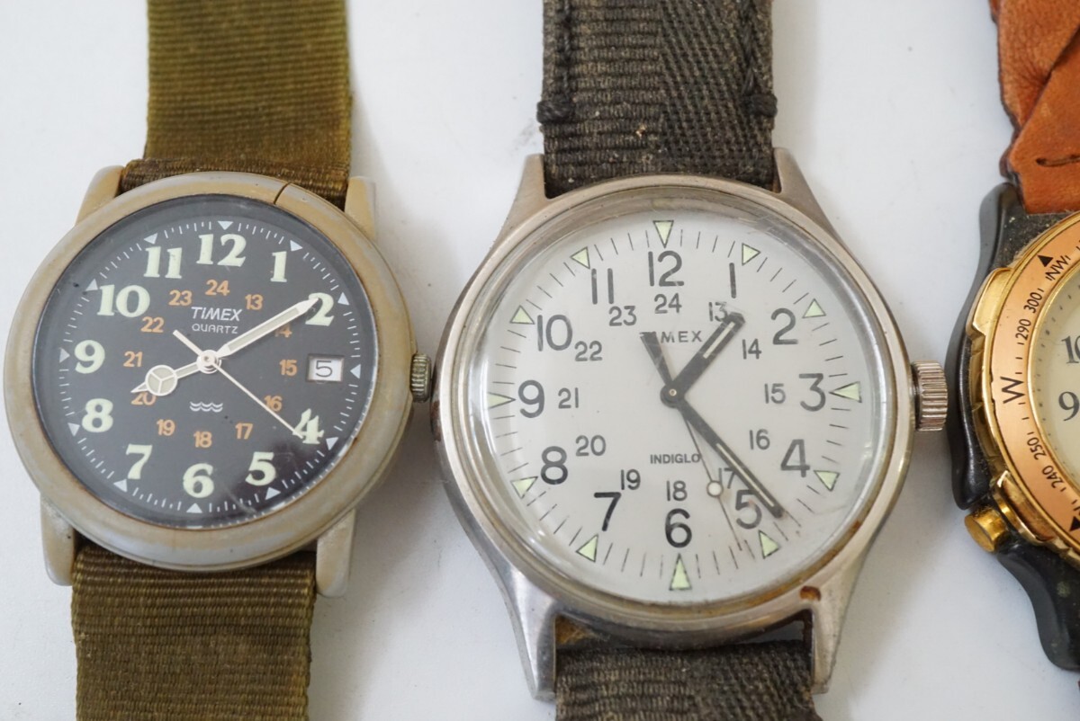 F243 TIMEX/タイメックス ブランド メンズ 腕時計 6点セット クォーツ 大量 まとめて おまとめ まとめ売り 不動品の画像2