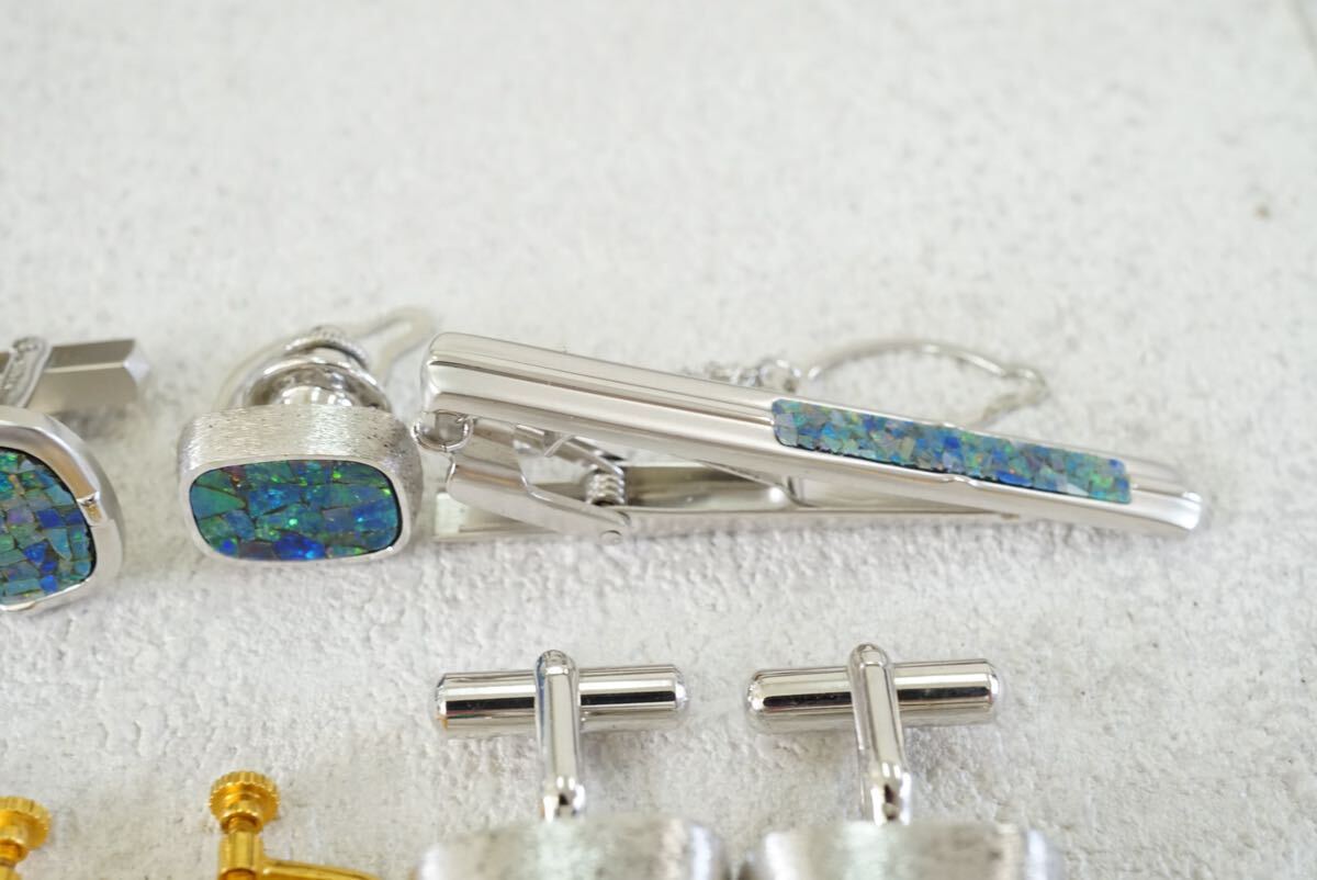 B606 オパール ネックレス ペンダント イヤリング他 ヴィンテージ アクセサリー opal 大量 セット まとめて おまとめ まとめ売りの画像6