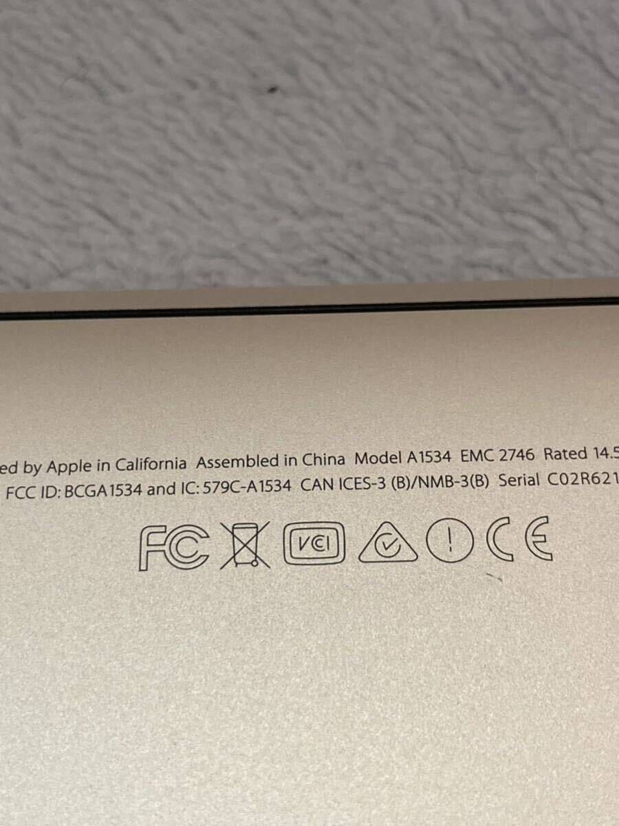 ③MacBook (Retina, 12-inch, 2015) A1534 ゴールド/ロジックボード有り　ジャンク_画像6