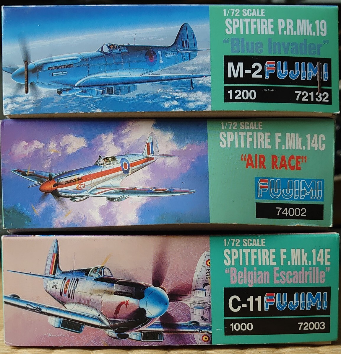 フジミ 1/72 スーパーマリン スピットファイア P.R.Mk.19 'Blue Invader' / F.Mk.14C 'AIR RACE' /F.Mk.14E 'Belgian Escadrille' 計3機の画像2