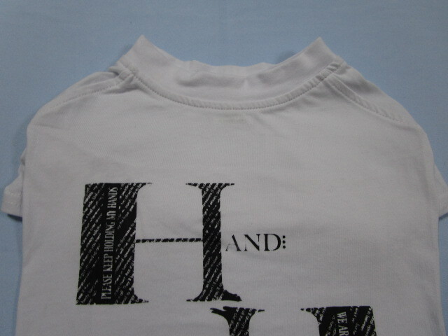  домашнее животное одежда XXL размер туловище вокруг 60cm HH принт хлопок футболка белый не использовался 