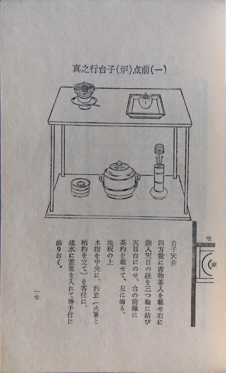 大日本茶道学会『行之行台子伝書』(乱れ 八卦盆)『真之行台子伝書』(奥儀 真台子)田中仙樵 田中仙翁(表千家 裏千家 武者小路千家 江戸千家)_画像7