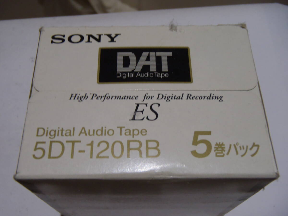  unused goods SONY Sony DAT tape 5DT-120RB height goods DAT-ES120 120 minute 5 volume pack unopened goods 