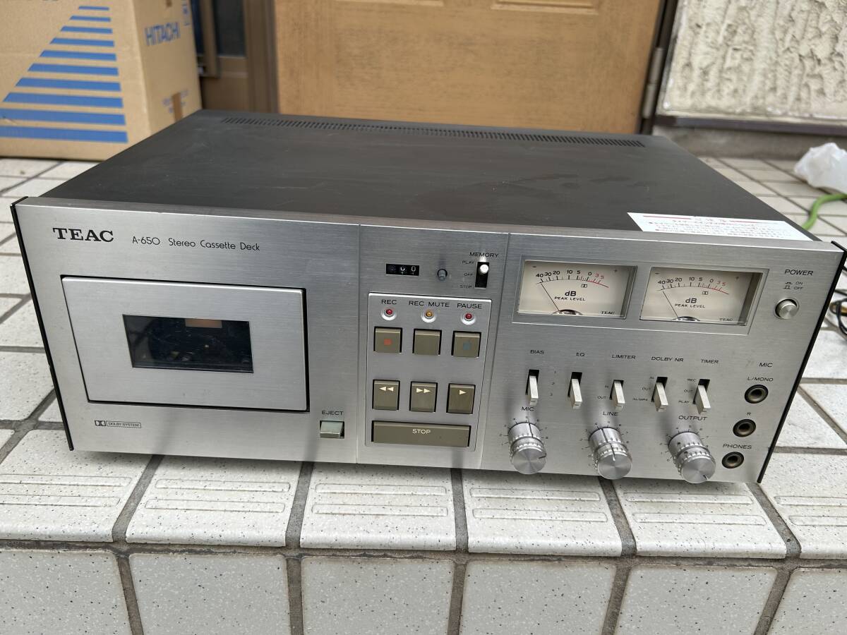 TEAC A-650 カセットデッキ ジャンク_画像1