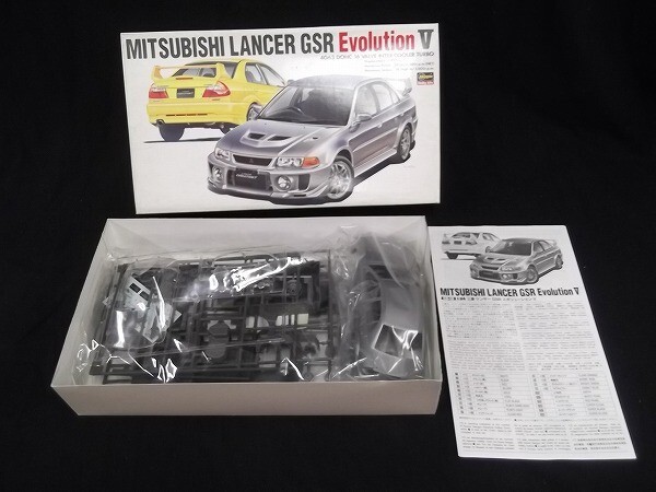 【内袋未開封/未組立】MITSUBISHI/三菱 ランサー/LANCER GSR Evolution V 1/24 CD-19:1800 HASEGAWA/長谷川製作所/80サイズ_画像1