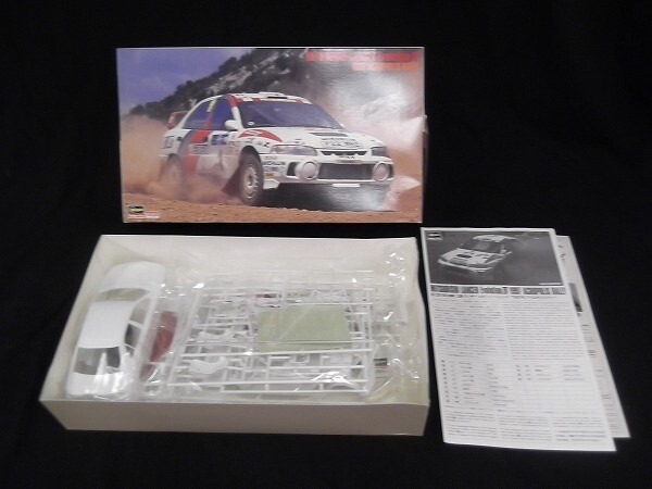 【内袋未開封/未組立】MITSUBISHI/三菱 ランサー/LANCER Evolution IV 1997 ACROPOLIS RALLY 1/24 CR-120:2800 HASEGAWA/80サイズ_画像1