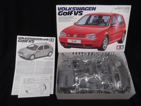 【内袋未開封/未組立】TAMIYA/タミヤ フォルクスワーゲン ゴルフ/VOLKSWAGEN Golf V5 1/24 スポーツカーシリーズ NO.197/佐川60サイズの画像1