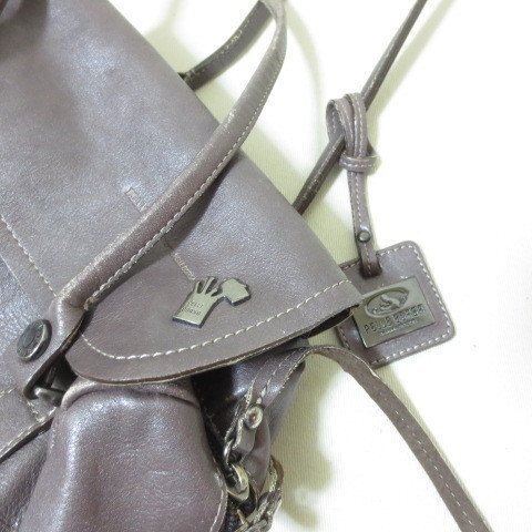 K506　PELLE BORSE　ペレボルサ　ブラウン　ハンドバッグ　レザー　_画像4