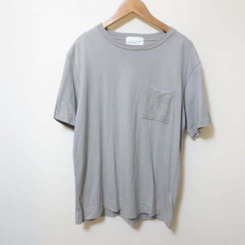 Y961　URBAN RESEARCH DOORS　アーバンリサーチドアーズ　グレー　半袖　Tシャツ　ポケット　40　【メ便】_画像1