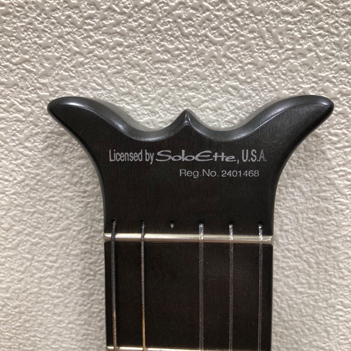 【現状品】4-61 ARIA アリア Sinsonido シンソニード サイレントギター AS-490C トラベルギター ブラック ソフトケース付き の画像5