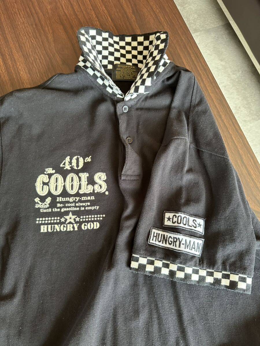 ★★★ CHOPPER COOLS ポロシャツ 半袖 XXL 黒 ブラック HIDEMITSU SHOP チョッパー 佐藤秀光 クールス ★★★の画像3