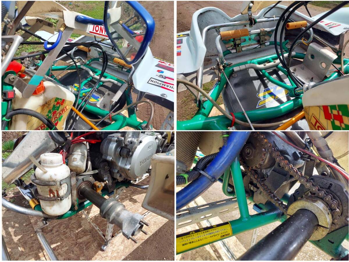 ●TONY KART トニーカート MITOX ミトックス レーシングカート/ミッションカート？ ヤマハ エンジン モアコラージュ シート●札幌引取限定_画像6