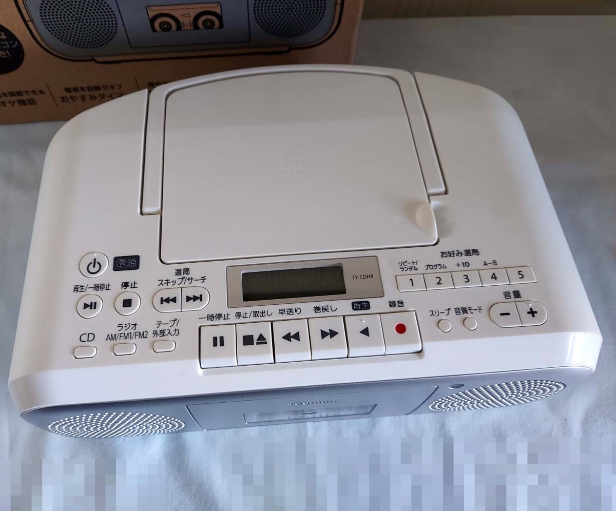 ●東芝 CDラジオカセットレコーダー/ラジカセ TY-CDH8●2021年製 の画像3