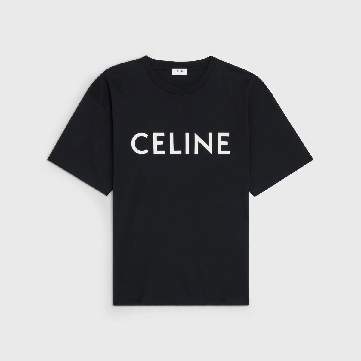 CELINE ルーズTシャツ / コットンジャージーブラック / ホワイト