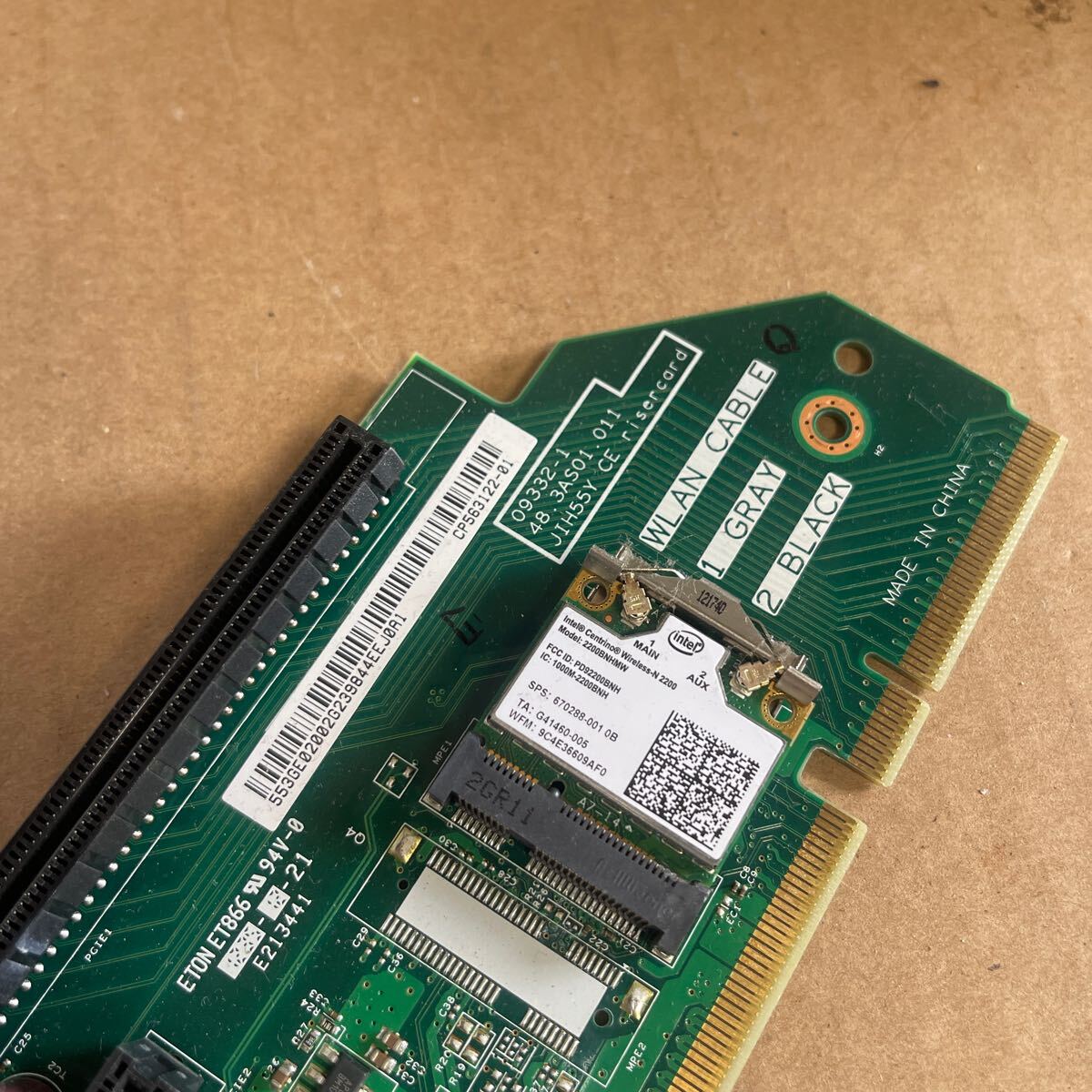 (05A）富士通 ESPRIMO 用JIH55Y CE RISERCARD ライザーカード 無線LANカード 付きの画像2