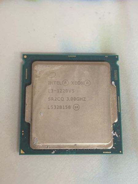 Intel Xeon E3-1220V5 動作品_画像1