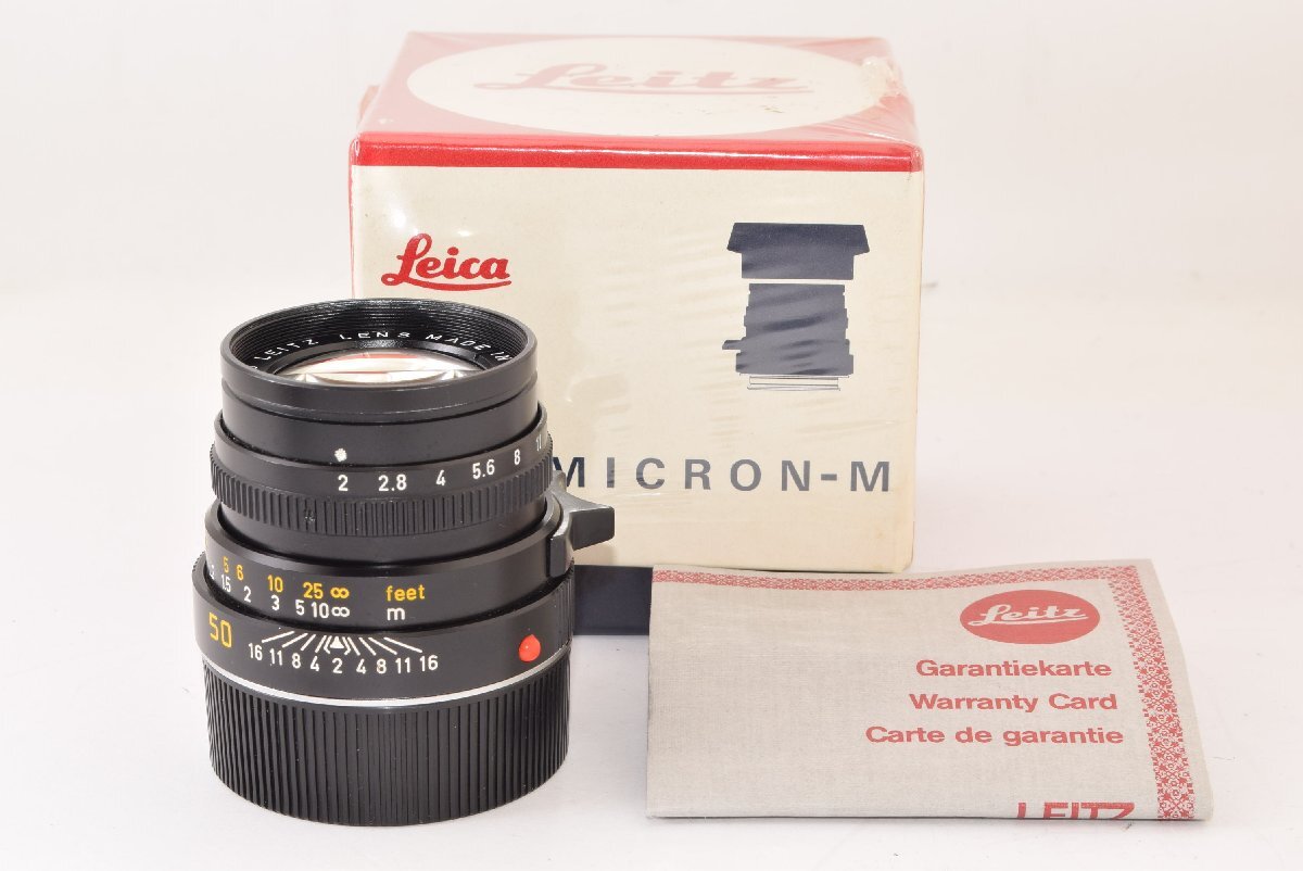 ★美品★ Leica ライカ SUMMICRON-M 50mm F2 CANADA 第3世代 元箱付き 2404106_画像1