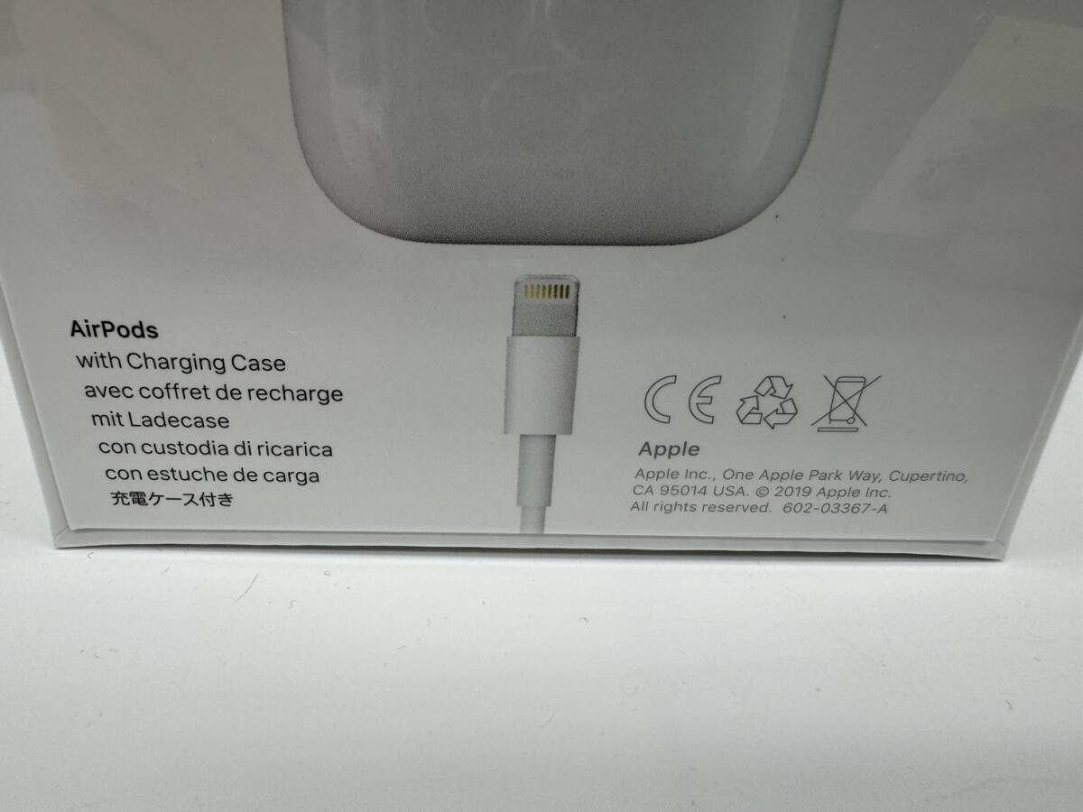 【OP12821HK】1円～ 未使用品 未開封 Apple AirPods with Charging Case MV7N2J/A 第2世代 アップル エアポッズ ワイヤレスイヤホンの画像5