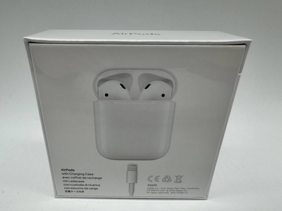 【OP12821HK】1円～ 未使用品 未開封 Apple AirPods with Charging Case MV7N2J/A 第2世代 アップル エアポッズ ワイヤレスイヤホンの画像4