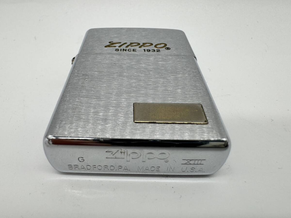 【OP12391HK】1円～ ZIPPO ジッポー オイルライター レギュラータイプ ロゴ入 SINCE 1932 アンティーク 当時物 現状保管品 着火未確認の画像4