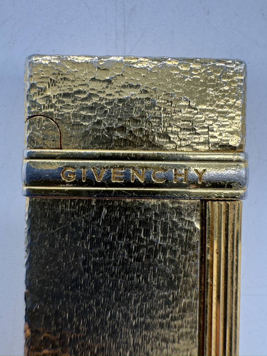 【OP12919HR】1円～ 着火確認品 GIVENCHY ジバンシー 2400 ガスライター ゴールド 金色 喫煙具 喫煙グッズ アンティーク コレクション の画像6