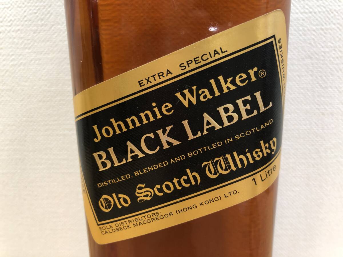 《6879》未開栓 Johnnie Waiker ジョニーウォーカー ブラックラベル スコッチウイスキー 1000ml 1L 箱付の画像2