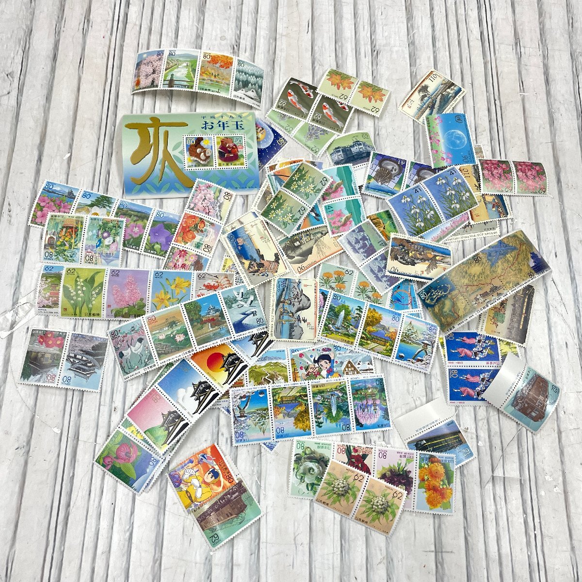 m002L 5 送料無料 未使用 バラ 切手 1万円分 額面10,000円分 まとめて 日本切手 郵便 記念切手_画像1