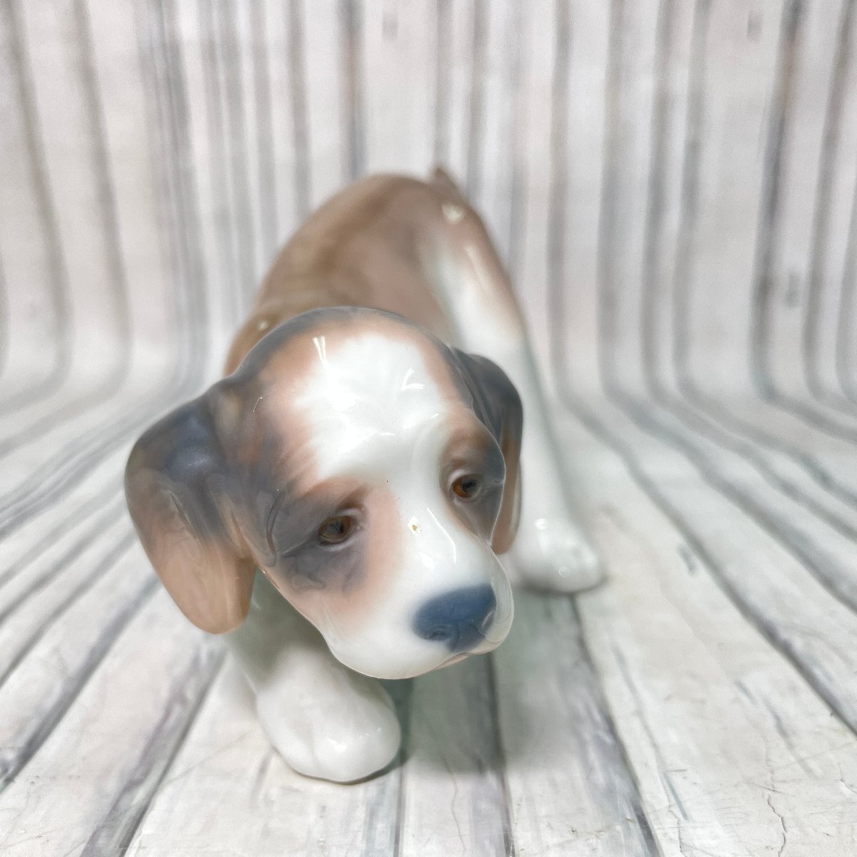 m002 D2(60) 1 LLADRO リヤドロ ビーグル 犬 フィギュリン 陶器 人形 置物の画像4