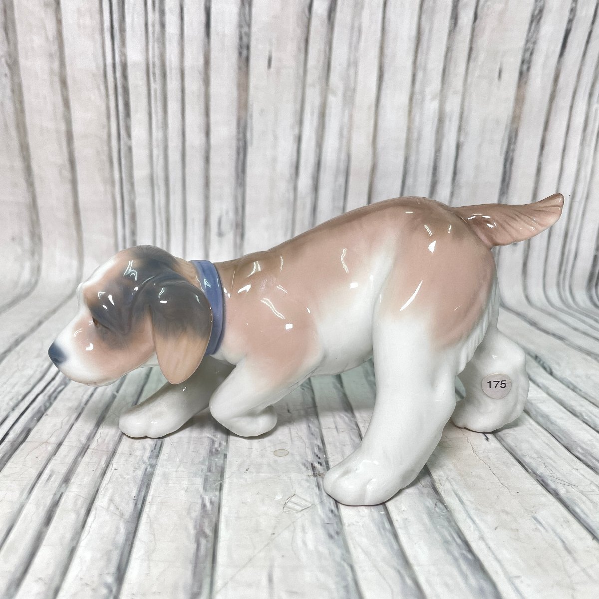 m002 D2(60) 1 LLADRO リヤドロ ビーグル 犬 フィギュリン 陶器 人形 置物の画像2