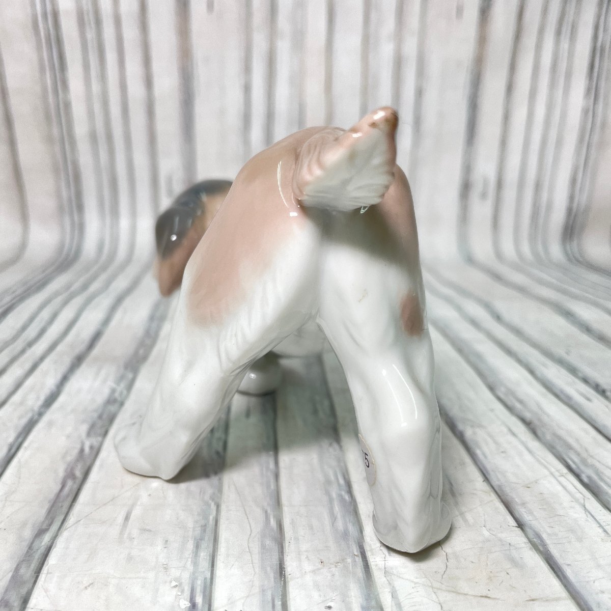 m002 D2(60) 1 LLADRO リヤドロ ビーグル 犬 フィギュリン 陶器 人形 置物の画像5