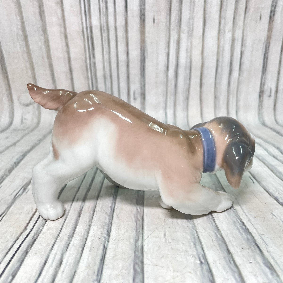 m002 D2(60) 1 LLADRO リヤドロ ビーグル 犬 フィギュリン 陶器 人形 置物の画像3